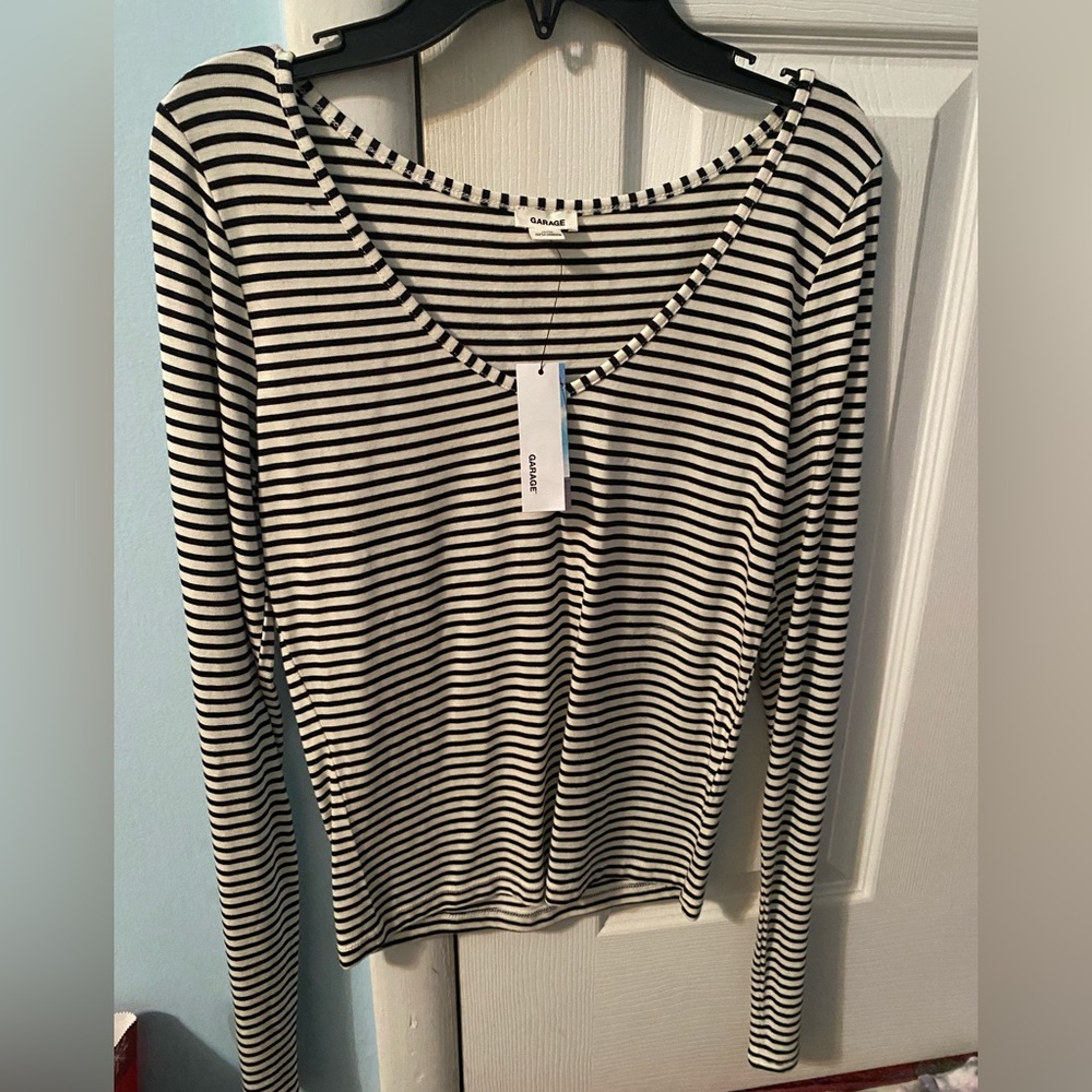 garage striped top